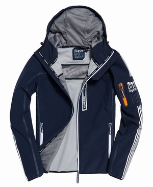 Superdry Polar Team Sport Trakker Férfi Kabát Sötétkék | UHJDZ8413